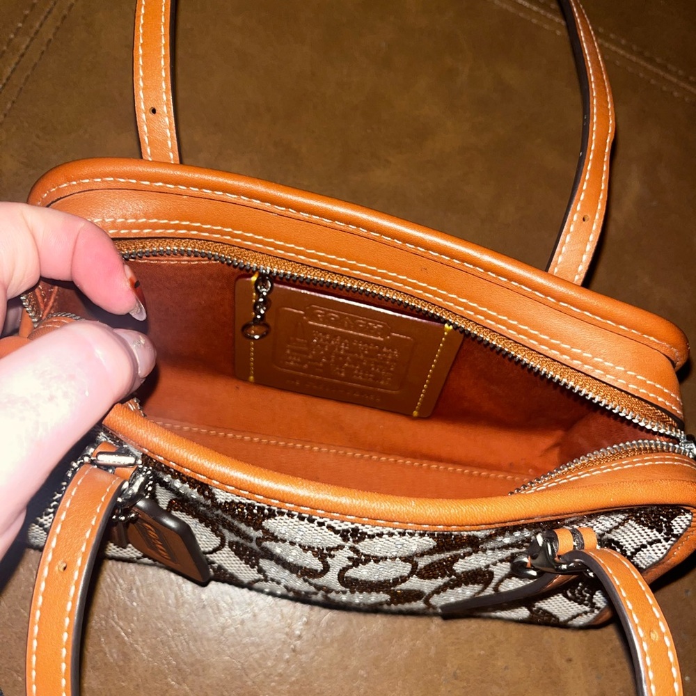 Coach Tan and Brown Shoulder Bag - Picture 7 of 7